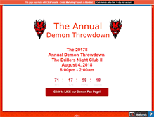 Tablet Screenshot of demonthrowdown.com